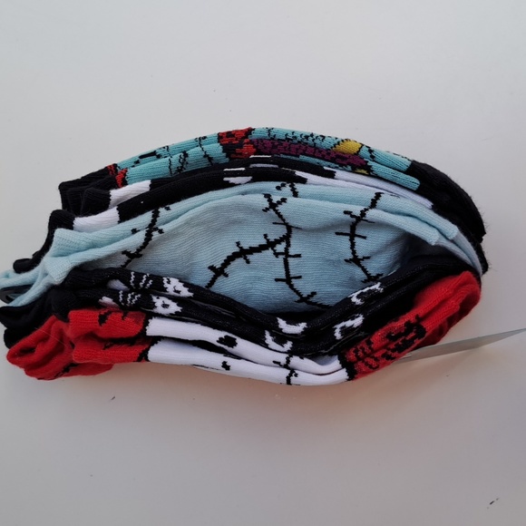 NWT Nightmare Before Christmas Socks Set 5 Pairs Jack Sally Disney - Picture 4 of 6